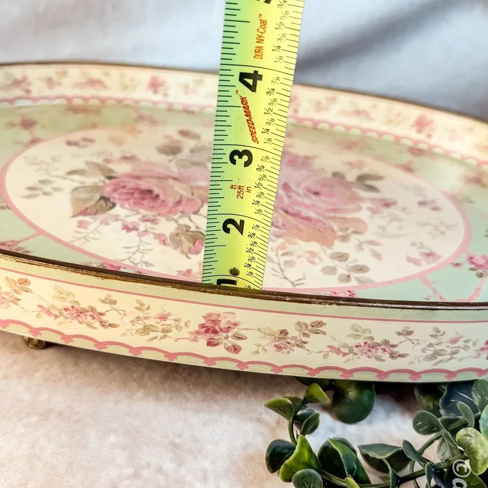Vintage Floral Serving Tray